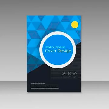 Vector Brochure Design Layout template Stock Illustration