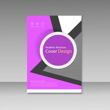 Vector Brochure Design Layout template Stock Illustration