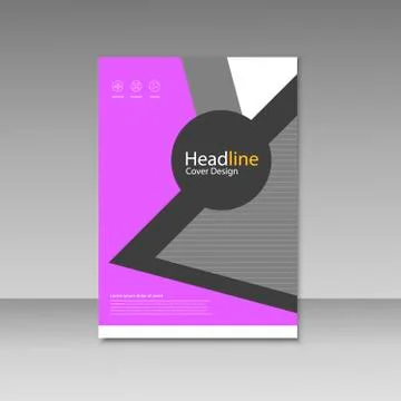 Vector Brochure Design Layout template Stock Illustration