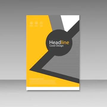 Vector Brochure Design Layout template Stock Illustration