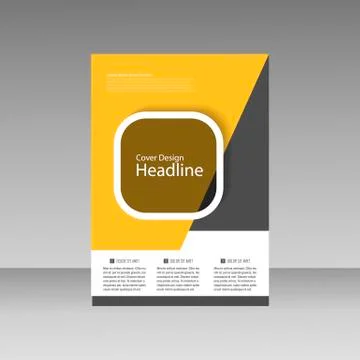 Vector Brochure Design Layout template Stock Illustration
