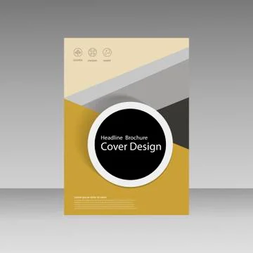 Vector Brochure Design Layout template Stock Illustration