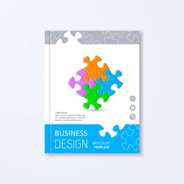 Vector brochure design template Stockillustratie