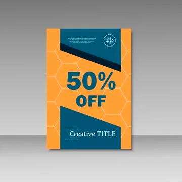 Vector brochure design template Stock Illustration