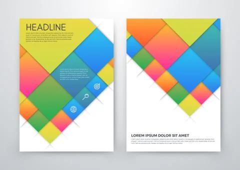Vector Brochure Flyer design Stock Illustration