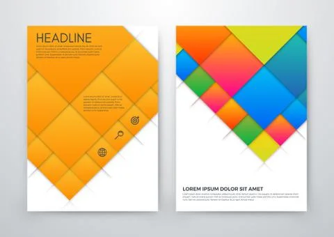 Vector Brochure Flyer design Stock Illustration