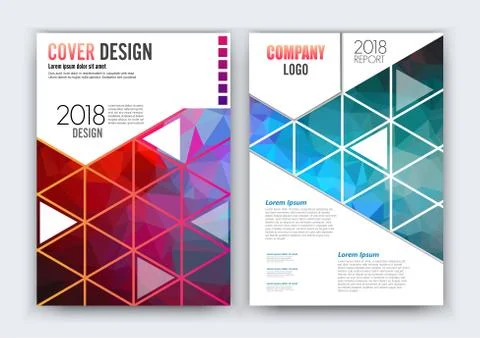 Vector Brochure Flyer design Layout template, size A4, Curve design, Elegant  Stock Illustration