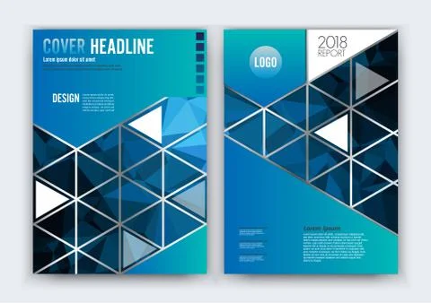 Vector Brochure Flyer design Layout template, size A4, Curve design, Elegant  Stock Illustration