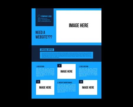 Vector Brochure Flyer Design Layout Template Stock Illustration