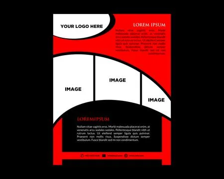 Vector Brochure Flyer Design Layout Template Stock Illustration