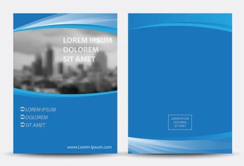 Vector brochure, flyer 库存插图