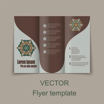 Vector Brochure Layout Design Template Stock Illustration