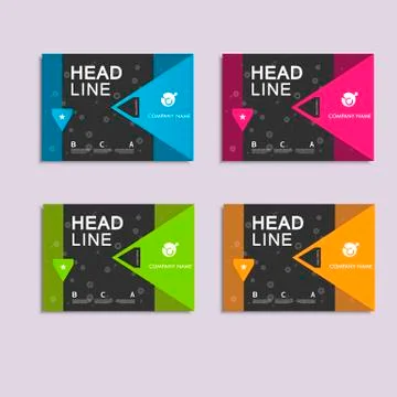 Vector brochure layout design template Illustrazione stock