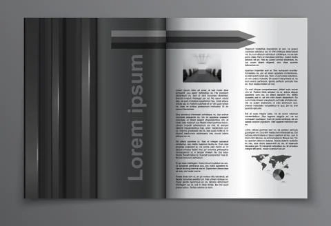 Vector Brochure Layout Design Template Stock Illustration