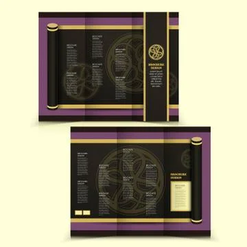 Vector brochure layout design template Illustrazione stock