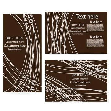 Vector Brochure Layout Design Template Stock Illustration