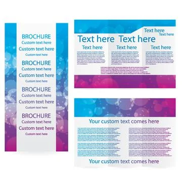 Vector Brochure Layout Design Template Stock Illustration