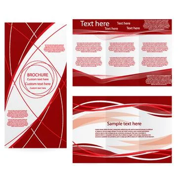 Vector Brochure Layout Design Template Stock Illustration