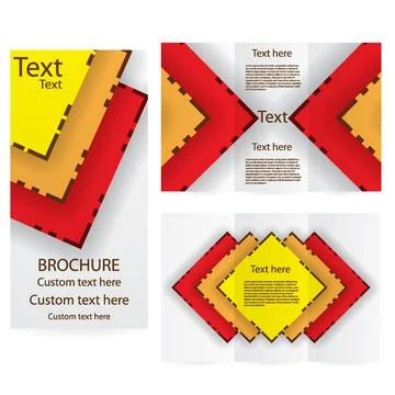 Vector Brochure Layout Design Template Stock Illustration