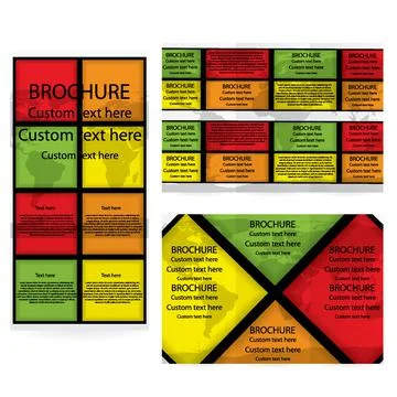 Vector Brochure Layout Design Template Stock Illustration