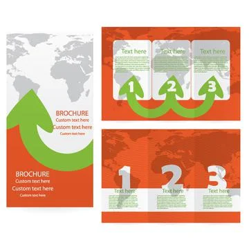 Vector Brochure Layout Design Template Stock-Illustration