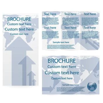 Vector Brochure Layout Design Template Stock-Illustration