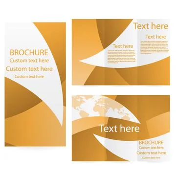 Vector Brochure Layout Design Template Stock Illustration