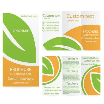 Vector Brochure Layout Design Template Stock Illustration