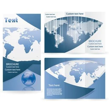 Vector Brochure Layout Design Template Stock Illustration