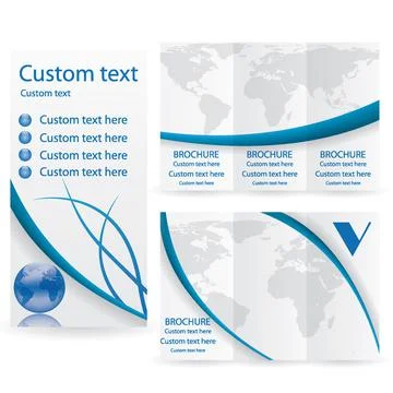 Vector Brochure Layout Design Template Stock Illustration