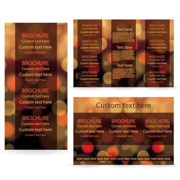 Vector Brochure Layout Design Template Stock Illustration