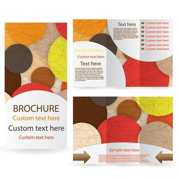Vector Brochure Layout Design Template Stock-Illustration