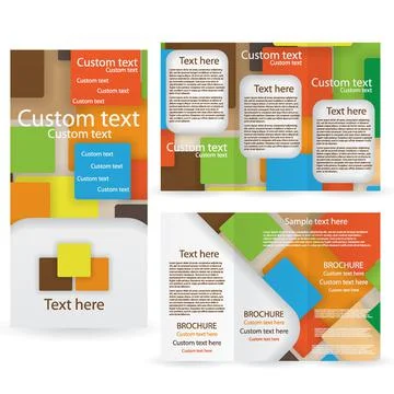 Vector Brochure Layout Design Template Stock Illustration