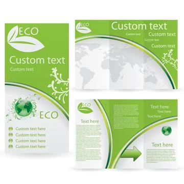 Vector Brochure Layout Design Template Stock Illustration