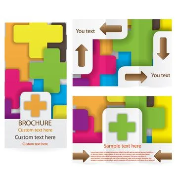 Vector Brochure Layout Design Template Stock-Illustration