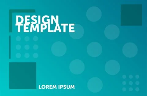 Vector brochure template design with cubes and arrows elements. 스톡 일러스트