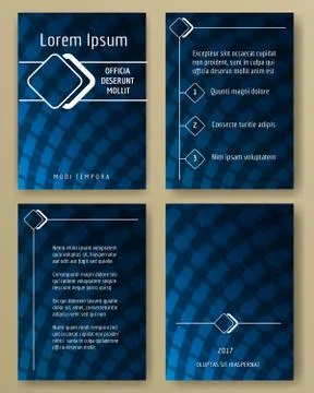 Vector brochure template design Stock Illustration