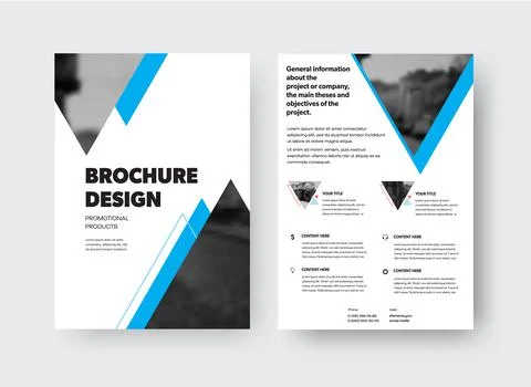 Vector brochure template with design Stock Illustration