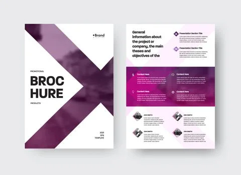 Vector brochure template with design Stock Illustration