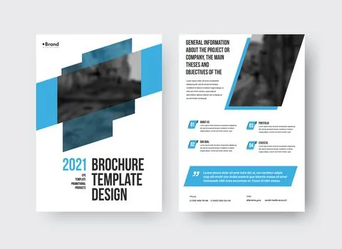 Vector brochure template with design Stock Illustration