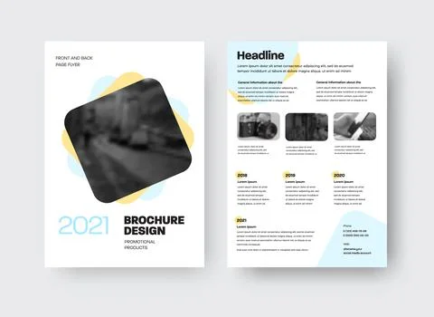 Vector brochure template with design Stock Illustration