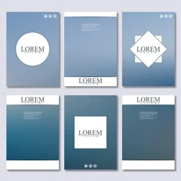 Vector brochure template, flyer, cover magazine in A4 size Stock Illustration