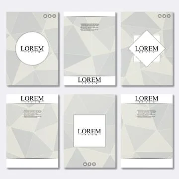 Vector brochure template, flyer, cover magazine in A4 size. Business abstract Stock Illustration