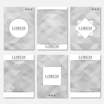 Vector brochure template, flyer, cover magazine in A4 size. Business abstract Stock Illustration