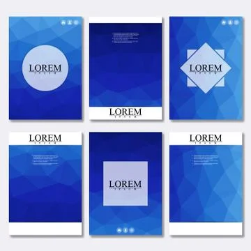 Vector brochure template, flyer, cover magazine in A4 size. Business abstract Stock Illustration