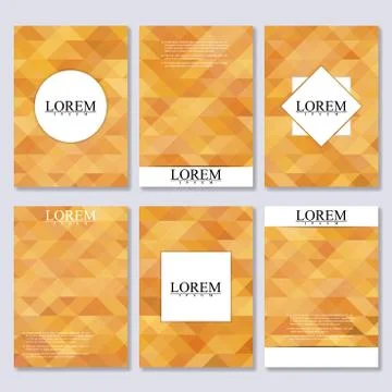 Vector brochure template, flyer, cover magazine in A4 size. Business abstract Stock Illustration