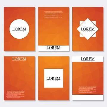 Vector brochure template, flyer, cover magazine in A4 size. Business abstract Stock Illustration