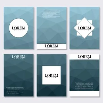 Vector brochure template, flyer, cover magazine in A4 size. Business abstract Stock Illustration