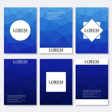 Vector brochure template, flyer, cover magazine in A4 size. Business abstract Stock Illustration