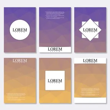 Vector brochure template, flyer, cover magazine in A4 size. Business abstract Stock Illustration